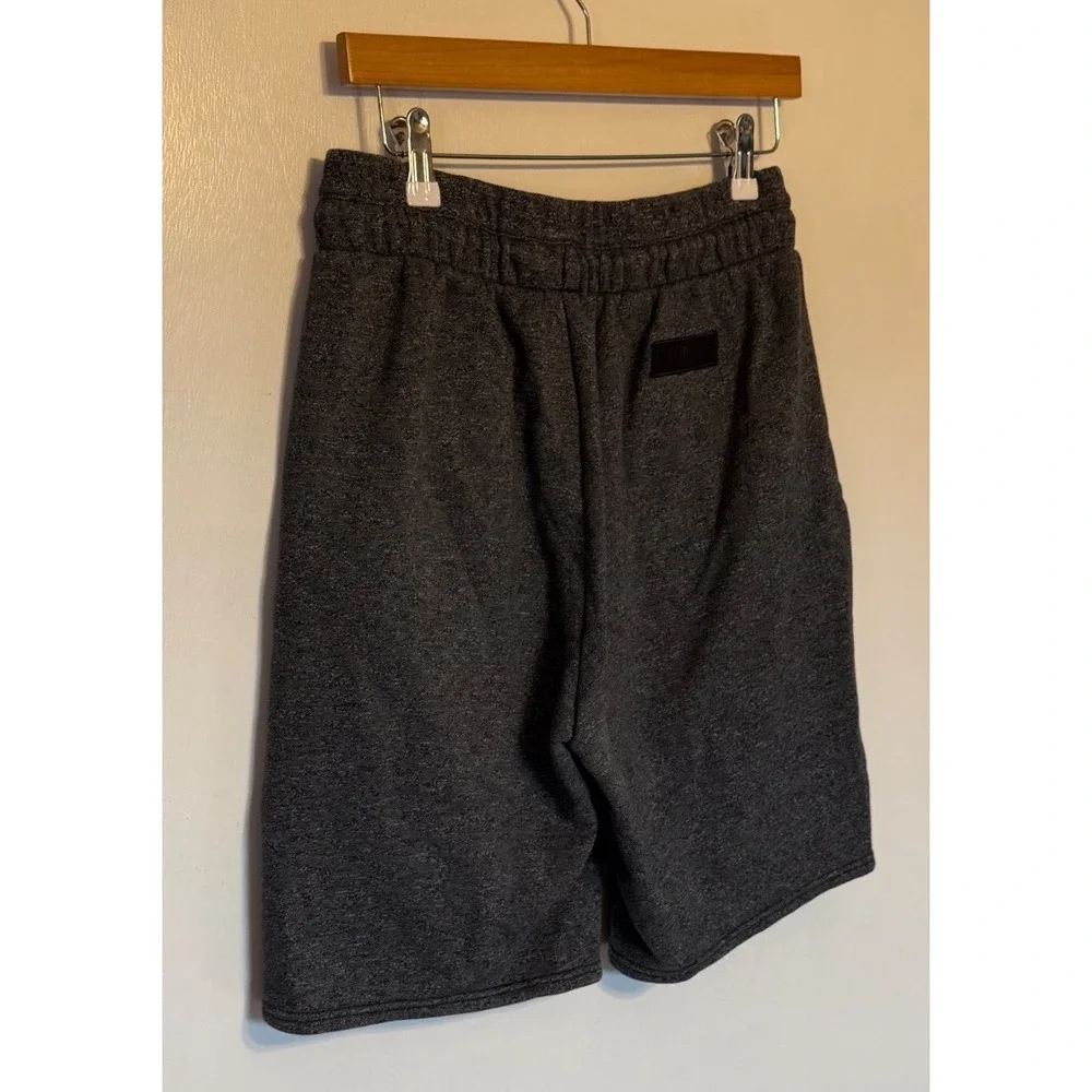 Jordan Mens Fleece Athletic Shorts Charcoal Grey Heather Jumpman Logo Size M